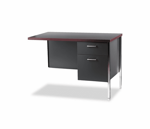 HON34834RNS 34000 Series "L" Workstation Return, Right, 42 x 24 x 29-1/2, Mahogany/Charcoal By HON COMPANY