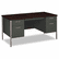 HON34962NS 34000 Series Double Pedestal Desk, 60w x 30d x 29-1/2h, Mahogany/Charcoal By HON COMPANY