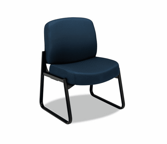 HON3506NT90T 3500 Series Armless Guest Chair, Black Frame/Mariner NT Tectonic Polyester By HON COMPANY