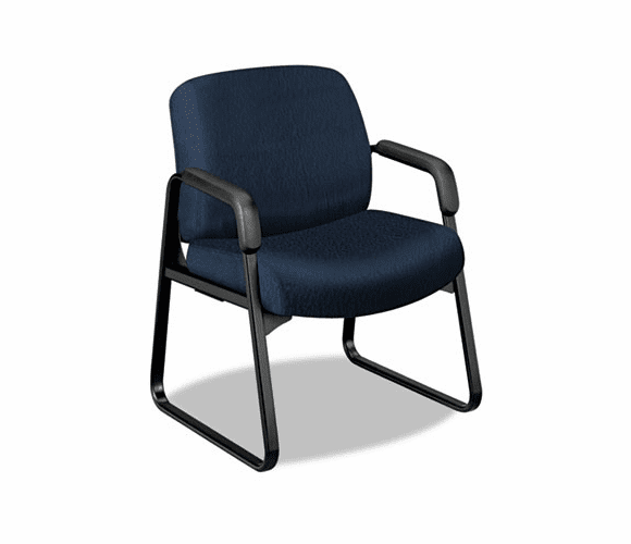 HON3516NT90T 3500 Series Guest Arm Chair, Black Frame/Mariner NT Tectonic Polyester By HON COMPANY