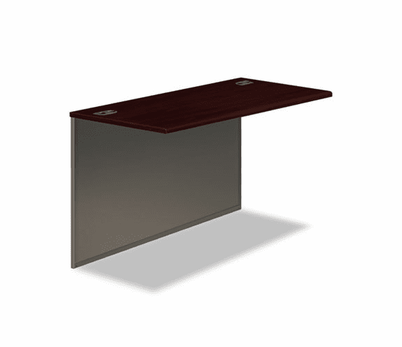 HON38210NS 38000 Series Bridge, 48w x 24d x 29-1/2h, Mahogany Top/Charcoal Base By HON COMPANY