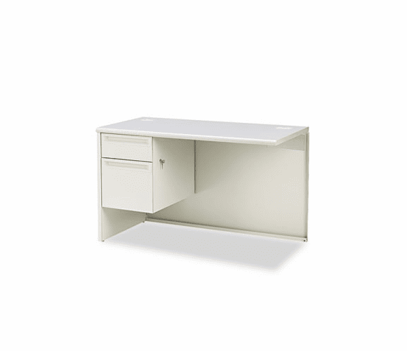 HON38216LG2Q 38000 Series Return, Left, 48w x 24d x 29-1/2h, Gray Patterned/Light Gray By HON COMPANY