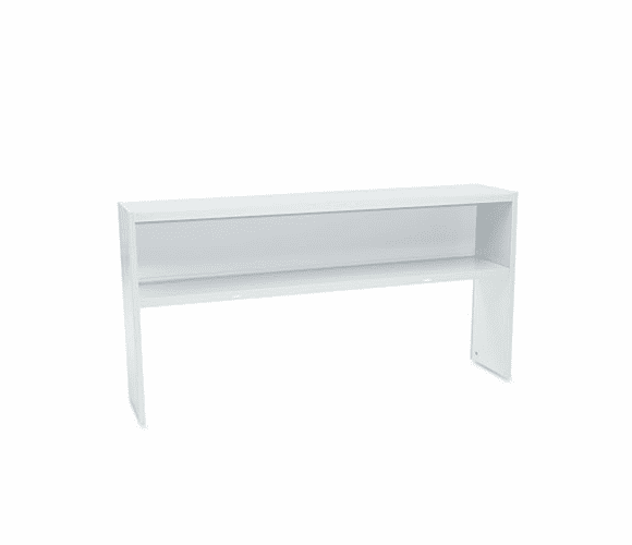 HON38244NQ 38000 Series Stack-On Open Shelf Hutch, 72w x 13-1/2d x 36-1/4h, Light Gray By HON COMPANY