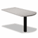 HON38473G2Q 38000 Series Peninsula, 58w x 30d x 29-1/2h, Gray Patterned/Black By HON COMPANY