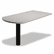 HON38473G2Q 38000 Series Peninsula, 58w x 30d x 29-1/2h, Gray Patterned/Black By HON COMPANY