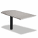 HON38473G2Q 38000 Series Peninsula, 58w x 30d x 29-1/2h, Gray Patterned/Black By HON COMPANY