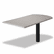 HON38473G2Q 38000 Series Peninsula, 58w x 30d x 29-1/2h, Gray Patterned/Black By HON COMPANY
