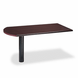 HON38473NS 38000 Series Peninsula, 58w x 30d x 29-1/2h, Mahogany/Black By HON COMPANY