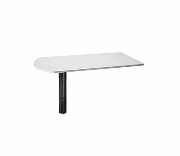 HON38473QQ 38000 Series Peninsula, 58w x 30d x 29-1/2h, Light Gray/Black By HON COMPANY