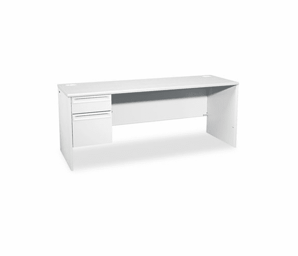 HON38855LQQ 38000 Series Left Pedestal Credenza, 72w x 24d x 29-1/2h, Light Gray/Light Gray By HON COMPANY