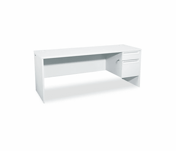 HON38856RQQ 38000 Series Right Pedestal Credenza, 72w x 24d x 29-1/2h, Light Gray/Light Gray By HON COMPANY