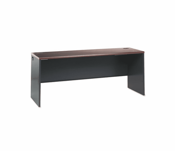 HON38932NS 38000 Series Desk Shell, 60w x 30d x 29-1/2h, Mahogany/Charcoal By HON COMPANY