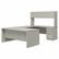 HON38934G2Q 38000 Series Desk Shell, 72w x 36d x 29-1/2h, Gray Patterned/Light Gray By HON COMPANY