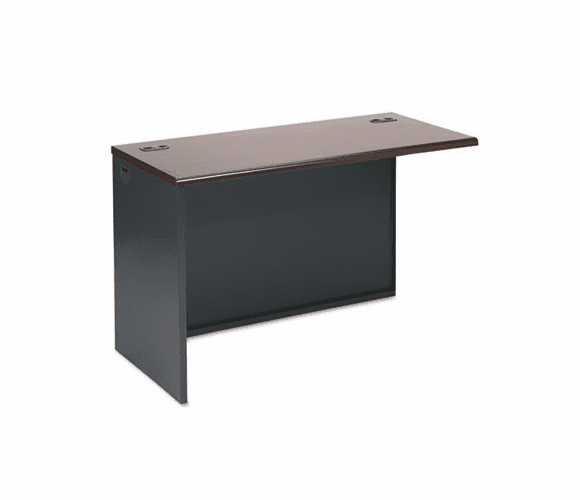 HON38944LNS 38000 Series Return Shell, Left, 48w x 24d x 29-1/2h, Mahogany/Charcoal By HON COMPANY