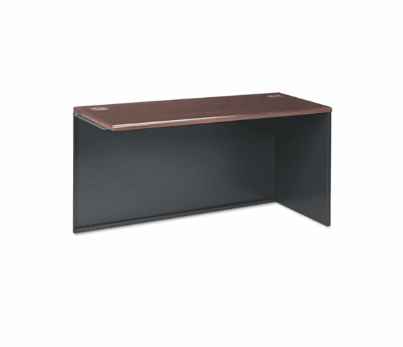 HON38945RNS 38000 Series Return Shell, Right, 60w x 24d x 29-1/2h, Mahogany/Charcoal By HON COMPANY