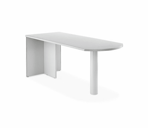 HON38966G2Q 38000 Series Peninsula w/End Panel, 66w x 30d x 29-1/2h, Gray Pattern/Light Gray By HON COMPANY