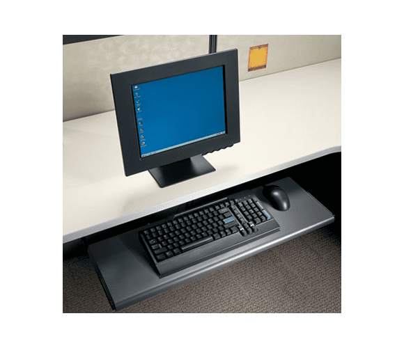 HON4022P Slide-Away Keyboard Platform, Laminate, 21-1/2w x 10d x 1-1/8h, Black By HON COMPANY