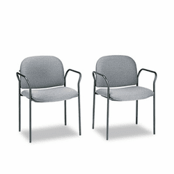 HON4051AB12T Multipurpose Stacking Arm Chairs, Gray, 2/Carton By HON COMPANY