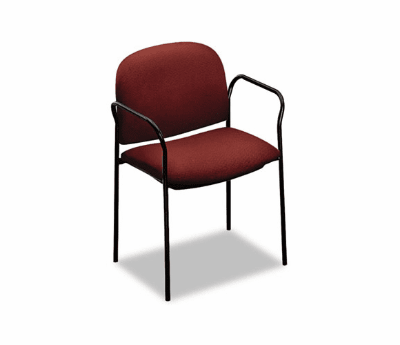 HON4051AB62T Multipurpose Stacking Arm Chairs, Burgundy, 2/Carton By HON COMPANY