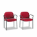 HON4051AB62T Multipurpose Stacking Arm Chairs, Burgundy, 2/Carton By HON COMPANY
