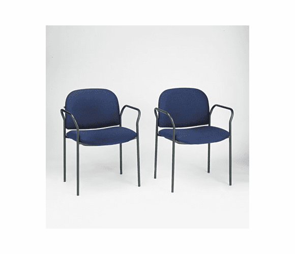 HON4051AB90T Multipurpose Stacking Arm Chairs, Blue, 2/Carton By HON COMPANY