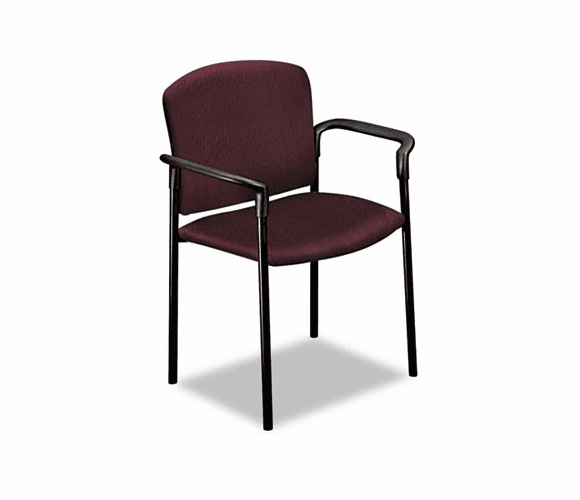 HON4071NT69T Pagoda 4070 Series Stacking Arm Chairs, Wine, 2/Carton By HON COMPANY