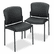HON4073EE11T Pagoda 4070 Series Stacking Chairs, Black Vinyl, 2/Carton By HON COMPANY