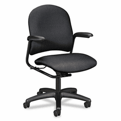 HON4221BK19T Alaris 4220 Series Mid-Back Swivel/Tilt Task Chair, Iron Gray Upholstery By HON COMPANY