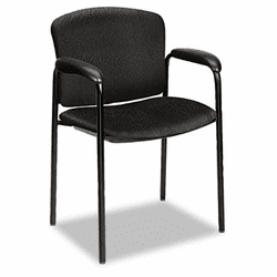 HON4605NT10T Tiempo Guest Arm Chair without Casters, Black By HON COMPANY