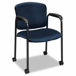 HON4615NT90T Tiempo Guest Arm Chair with Casters, Mariner By HON COMPANY