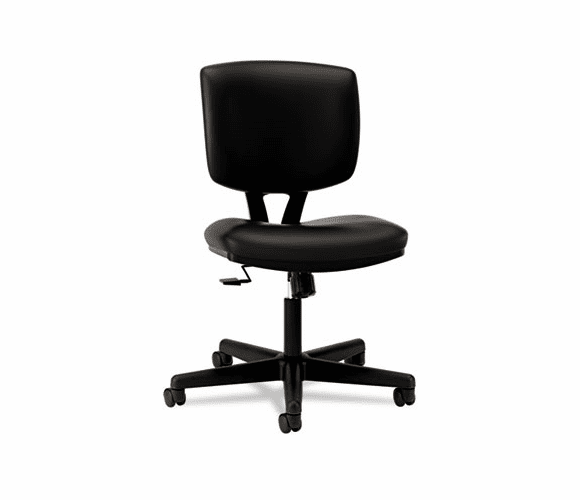 HON5703SB11T Volt Series Task Chair with Synchro-Tilt, Black Leather By HON COMPANY