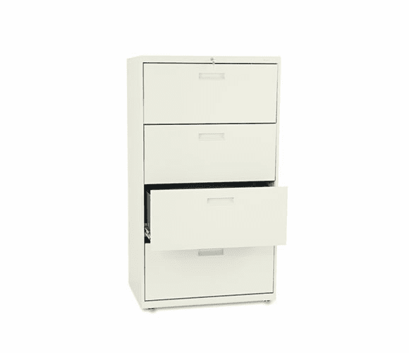 HON574LL 500 Series Four-Drawer Lateral File, 30w x53-1/4h x19-1/4d, Putty By HON COMPANY