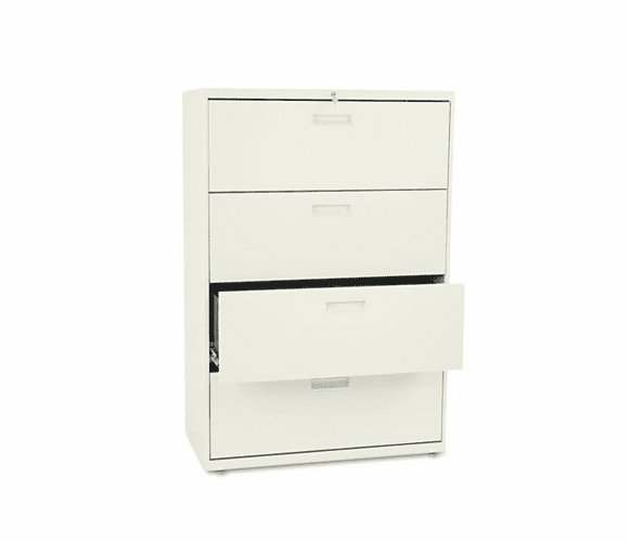 HON584LL 500 Series Four-Drawer Lateral File, 36w x53-1/4h x19-1/4d, Putty By HON COMPANY