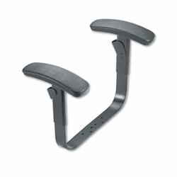 HON5995T Height-Adjustable T-Arms for ComforTask Series Swivel Task Chairs, Black By HON COMPANY