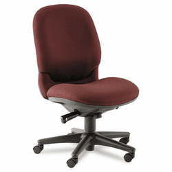 HON6003NT69T Sensible Seating High-Back Pneumatic Swivel Chair, Wine By HON COMPANY