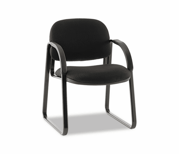 HON6008NT10T Sensible Seating Guest Arm Chair, Tectonic Fabric, Black By HON COMPANY