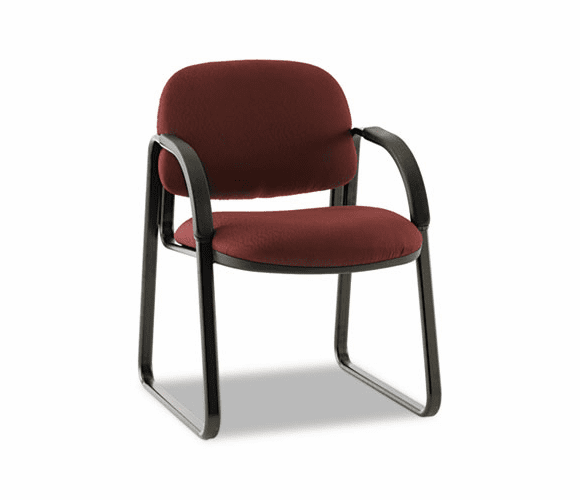 HON6008NT69T Sensible Seating Guest Arm Chair, Tectonic Fabric, Wine By HON COMPANY