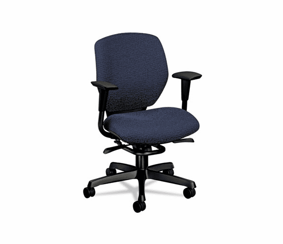 HON6213BW90T Resolution 6200 Series Low-Back Swivel/Tilt Chair, Navy Blue Fabric By HON COMPANY
