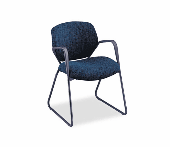 HON6216BW90T Resolution 6200 Series Guest Arm Chair, Sled Base, Navy Blue Fabric By HON COMPANY