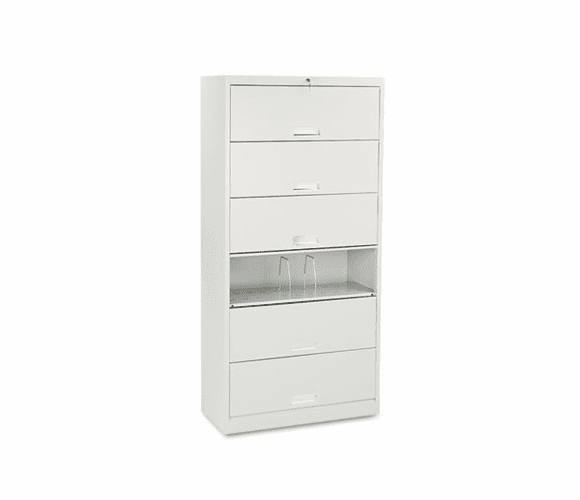 HON626CLQ 600 Series 6-Shelf Steel Receding Door File, Lgl, 36w x 16-3/4d x 75-7/8h, Gray By HON COMPANY