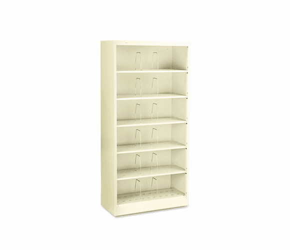 HON626CNL 600 Series Open Shelving, 6-Shelf, Steel, Legal, 36w x 16-3/4d x 75-7/8h, Putty By HON COMPANY