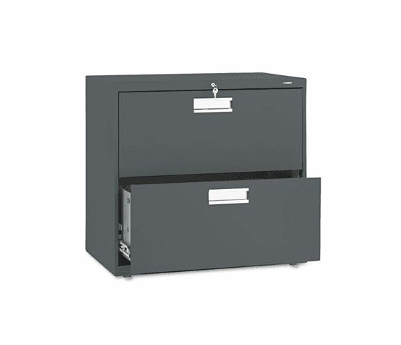 HON672LS 600 Series Two-Drawer Lateral File, 30w x19-1/4d, Charcoal By HON COMPANY