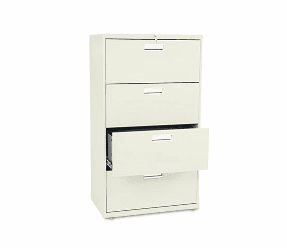 HON674LL 600 Series Four-Drawer Lateral File, 30w x19-1/4d, Putty By HON COMPANY