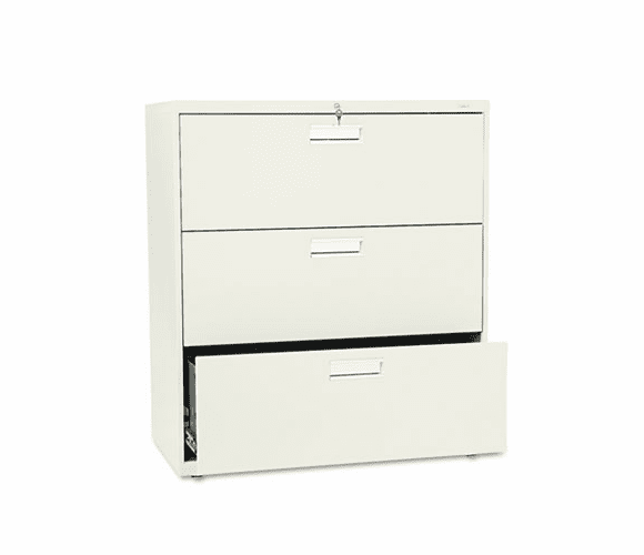 HON683LL 600 Series Three-Drawer Lateral File, 36w x19-1/4d, Putty By HON COMPANY