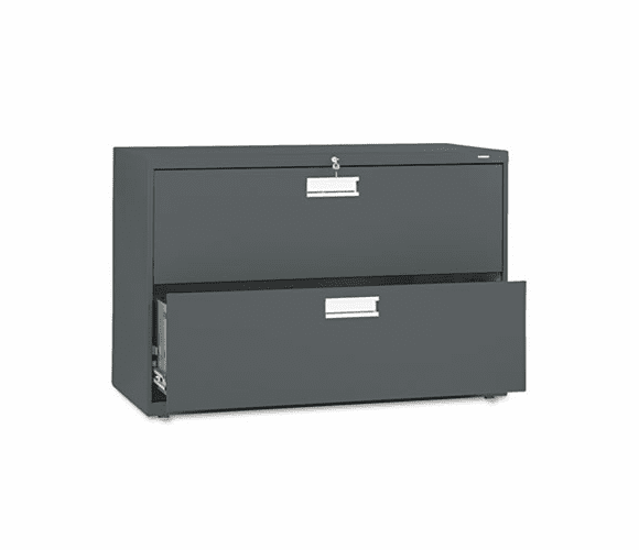 HON692LS 600 Series Two-Drawer Lateral File, 42w x19-1/4d, Charcoal By HON COMPANY