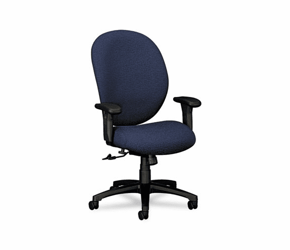 HON7602BW90T Unanimous High-Back Task Chair, Navy Blue Fabric By HON COMPANY