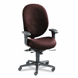 HON7608BW69T Unanimous High-Performance High-Back Executive Chair, Claret Burgundy Fabric By HON COMPANY