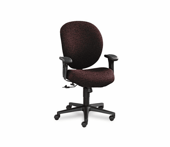 HON7622BW69T Unanimous Mid-Back Task Chair, Claret Burgundy Fabric By HON COMPANY