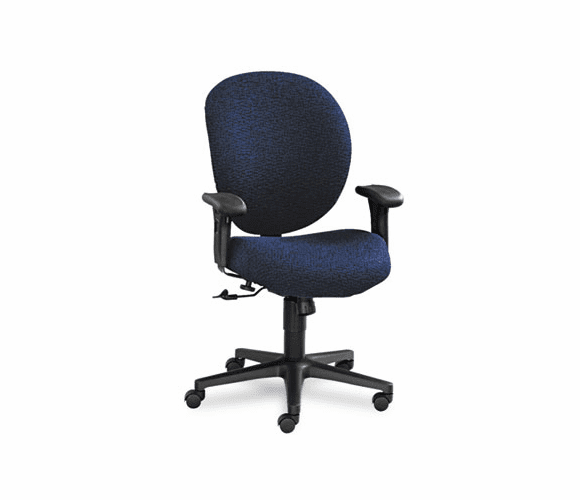 HON7622BW90T Unanimous Mid-Back Task Chair, Navy Blue Fabric By HON COMPANY