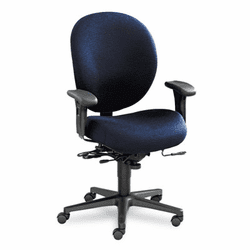 HON7628BW90T Unanimous High-Performance Mid-Back Task Chair, Navy Blue Fabric By HON COMPANY